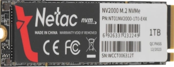Накопитель SSD Netac PCIe 3.0 x4 1TB NT01NV2000-1T0-E4X NV2000 M.2 2280 - купить недорого с доставкой в интернет-магазине
