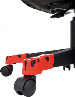 Кресло игровое A4Tech Bloody GC-190 черный/красный текстиль/эко.кожа крестов. пластик - купить недорого с доставкой в интернет-магазине