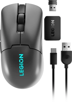Мышь Lenovo Legion M600s Qi Wireless Gaming темно-серый оптическая 19000dpi беспров. BT/Radio USB (GY51H47355) - купить недорого с доставкой в интернет-магазине