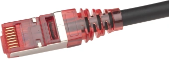 Патч-корд Hyperline PC-LPM-STP-RJ45-RJ45-C5e-5M-LSZH-BK F/UTP RJ-45 вил.-вилка RJ-45 кат.5E 5м черный LSZH 26AWG - купить недорого с доставкой в интернет-магазине