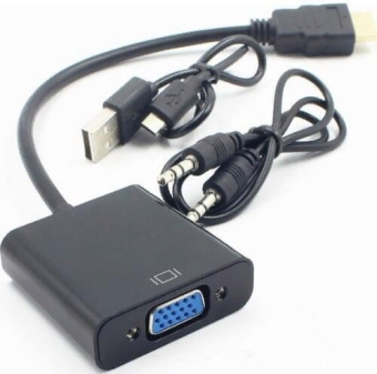 Переходник аудио-видео Premier 5-983A HDMI (m)/VGA (f) 0.15м. черный - купить недорого с доставкой в интернет-магазине