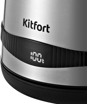 Чайник электрический Kitfort КТ-6121-5 1.7л. 2200Вт серебристый корпус: металл/пластик - купить недорого с доставкой в интернет-магазине