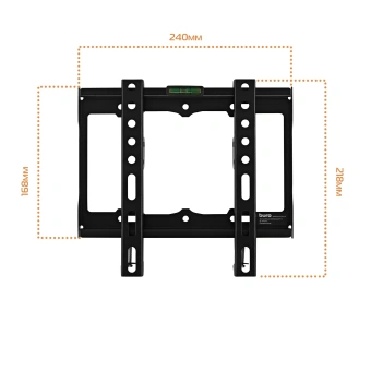 Кронштейн для телевизора Buro FX1S черный 15"-48" макс.25кг настенный фиксированный - купить недорого с доставкой в интернет-магазине