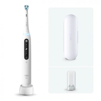 Зубная щетка электрическая Oral-B iO Series 5 iOG5.1A6.1WT белый - купить недорого с доставкой в интернет-магазине