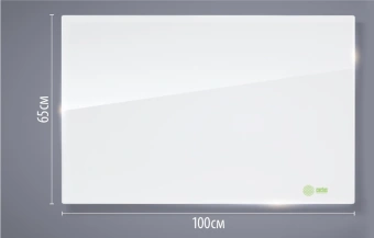 Доска стеклянная Cactus CS-GBD-65X100-UWT-TM Сквозное крепление стеклянная ультра белый 65x100см стекло крепления - купить недорого с доставкой в интернет-магазине
