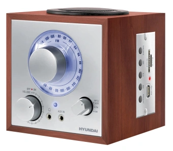 Радиоприемник настольный Hyundai H-SRS200 вишня USB SD/microSD - купить недорого с доставкой в интернет-магазине