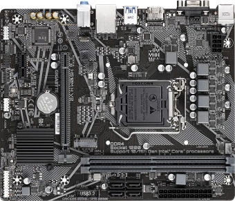 Материнская плата Gigabyte H510M H V2 2.0 Soc-1200 Intel Q470 2xDDR4 mATX AC`97 8ch(7.1) GbLAN+VGA+HDMI - купить недорого с доставкой в интернет-магазине