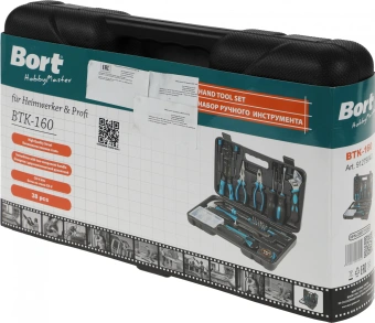 Набор инструментов Bort BTK-160 38 предметов (жесткий кейс) - цена, купить или заказать с доставкой в интернет-магазине Набор инструментов Bort BTK-160 38 предметов (жесткий кейс) - купить недорого с доставкой в интернет-магазине