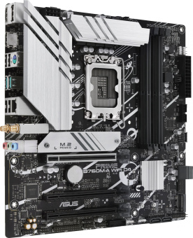 Материнская плата Asus PRIME B760M-A WIFI D4 Soc-1700 Intel B760 4xDDR4 mATX AC`97 8ch(7.1) 2.5Gg RAID+HDMI+DP - купить недорого с доставкой в интернет-магазине