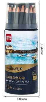 Карандаши цв. Deli 68102 Nuevo липа т.сер. корпус 48цв. мет.туб. - купить недорого с доставкой в интернет-магазине