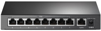 Коммутатор TP-Link TL-SF1009P 9x100Мбит/с 8PoE+ 65W неуправляемый - купить недорого с доставкой в интернет-магазине
