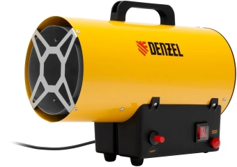 Тепловая пушка газовая Denzel GHG-15 15000Вт желтый/черный - купить недорого с доставкой в интернет-магазине