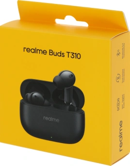 Гарнитура внутриканальные Realme Buds T310 черный беспроводные bluetooth в ушной раковине (6941764436886) - купить недорого с доставкой в интернет-магазине