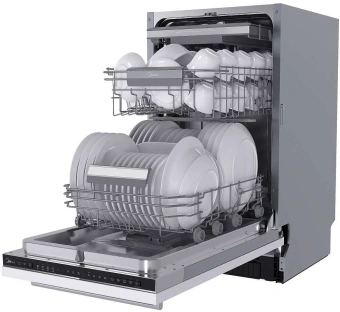 Посудомоечная машина встраив. Midea MID45S150i 2000Вт узкая - купить недорого с доставкой в интернет-магазине
