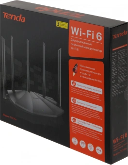 Роутер беспроводной Tenda TX2 Pro AX1500 10/100/1000BASE-TX черный - купить недорого с доставкой в интернет-магазине