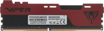 Память DDR4 2x16GB 3600MHz Patriot PVE2432G360C0K Viper Elite II RTL Gaming PC4-28800 CL20 DIMM UDIMM 288-pin 1.35В kit с радиатором Ret - купить недорого с доставкой в интернет-магазине