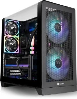 Корпус Thermaltake View 390 Air черный без БП E-ATX 2x120mm 2xUSB3.0 1xUSB3.1 audio bott PSU - купить недорого с доставкой в интернет-магазине