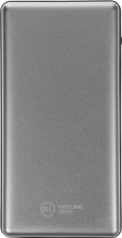Мобильный аккумулятор Redline PDP-3A 10000mAh 3A 2xUSB-A/USB-C серебристый (УТ000018984) - купить недорого с доставкой в интернет-магазине