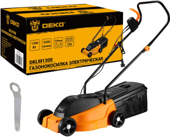 Газонокосилка роторная Deko DKLM1300 (063-3005) 1300Вт - купить недорого с доставкой в интернет-магазине