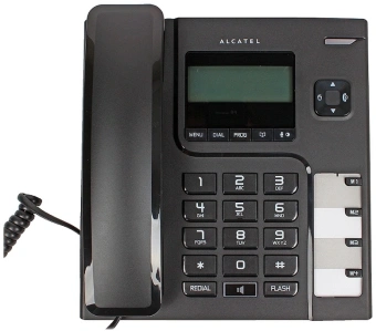 Телефон проводной Alcatel T56 черный - купить недорого с доставкой в интернет-магазине