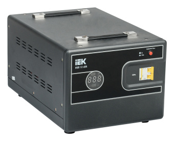 Стабилизатор напряжения IEK Hub 12кВА однофазный черный (IVS21-1-012-13) - купить недорого с доставкой в интернет-магазине