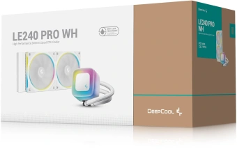Система водяного охлаждения Deepcool LE240 Pro ARGB Soc-AM5/AM4/1200/1700/1851 белый 4-pin 28.2-33dB Al 280W 1347gr Ret (R-LE240PRO-WHAMMC-G-1) - купить недорого с доставкой в интернет-магазине
