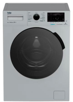 Стиральная машина Beko WSPE6H616S класс: A загр.фронтальная макс.:6.5кг серебристый инвертер - купить недорого с доставкой в интернет-магазине