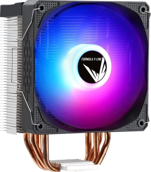 Устройство охлаждения(кулер) Formula Ice Burg Plus ARPW 4P ARGB Soc-AM5/AM4/1151/1200/1700 черный 4-pin 17-34dB Al+Cu 200W Ret - купить недорого с доставкой в интернет-магазине