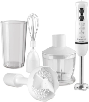 Блендер погружной Scarlett SC-HB42M33 700Вт белый - купить недорого с доставкой в интернет-магазине