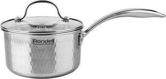 Ковш Rondell RainDrops RDS-1292 1.7л. d=16см (с крышкой) стальной - купить недорого с доставкой в интернет-магазине