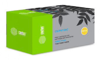 Картридж лазерный Cactus CS-PH7100C 106R02606 голубой (4500стр.) для Xerox Phaser 7100/7100N/7100DN - купить недорого с доставкой в интернет-магазине