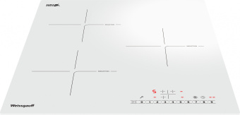 Индукционная варочная поверхность Weissgauff HI 430 WSC белый - цена, купить или заказать с доставкой в интернет-магазине Индукционная варочная поверхность Weissgauff HI 430 WSC белый - купить недорого с доставкой в интернет-магазине
