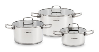 Набор кастрюль Starwind Chef Compact 6 предметов (SW-CH3006) - купить недорого с доставкой в интернет-магазине