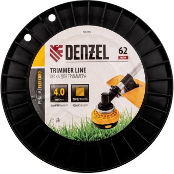 Леска для садовых триммеров Denzel 96295 d=4мм L=62м - купить недорого с доставкой в интернет-магазине