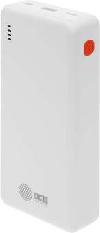 Мобильный аккумулятор Cactus CS-PBFSEA-20000 20000mAh 22.5W 4.5A USB-A/2xUSB-C белый - купить недорого с доставкой в интернет-магазине