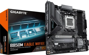 Материнская плата Gigabyte B850M EAGLE WIFI6E Socket AM5 AMD B850 4xDDR5 mATX AC`97 8ch(7.1) 2.5Gg RAID+HDMI+DP - купить недорого с доставкой в интернет-магазине
