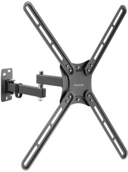 Кронштейн для телевизора Kromax CORBEL-7 черный 22"-65" макс.30кг настенный поворот и наклон - купить недорого с доставкой в интернет-магазине
