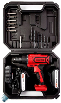 Шуруповерт RedVerg RD-SD12L/2Y аккум. патрон:быстрозажимной (кейс в комплекте) - купить недорого с доставкой в интернет-магазине