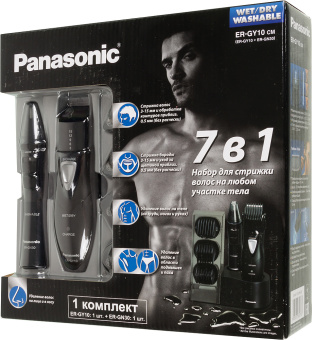 Машинка для стрижки Panasonic ER-GY10CM520 черный (насадок в компл:4шт) - купить недорого с доставкой в интернет-магазине
