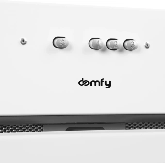 Вытяжка встраиваемая Domfy DM6036BB WG белый управление: кнопочное (1 мотор) - купить недорого с доставкой в интернет-магазине