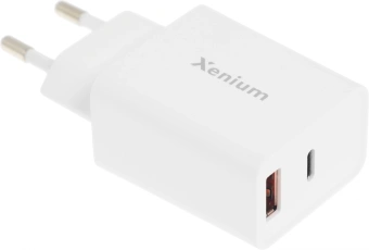 Сетевое зар./устр. Xenium X332 25W 3A+2A+1.5A USB Type-C универсальное белый (CCX332CW/00) - купить недорого с доставкой в интернет-магазине