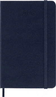 Ежедневник Moleskine CLASSIC Pocket 90x140мм 400стр. синий сапфир - купить недорого с доставкой в интернет-магазине