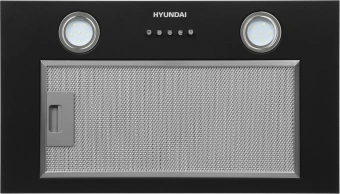 Вытяжка встраиваемая Hyundai HBB 6030 BK черный управление: кнопочное (1 мотор) - купить недорого с доставкой в интернет-магазине