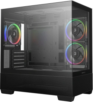 Корпус Deepcool CG380 3F черный без БП mATX 6x120mm 3x140mm 2xUSB3.0 audio bott PSU - купить недорого с доставкой в интернет-магазине