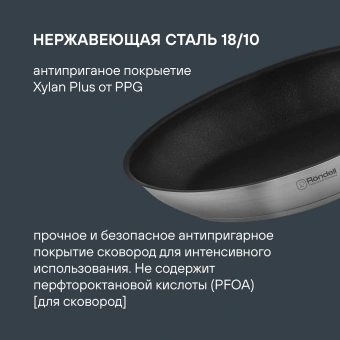 Набор посуды Rondell Stark RDS-1315 5 предметов - купить недорого с доставкой в интернет-магазине