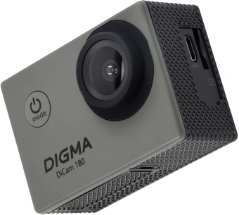 Экшн-камера Digma DiCam 180 серый - купить недорого с доставкой в интернет-магазине