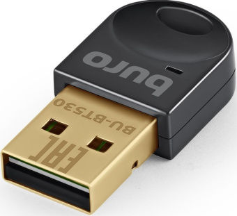 Адаптер USB Buro BU-BT530 BT5.3+EDR class 1.5 20м черный - купить недорого с доставкой в интернет-магазине