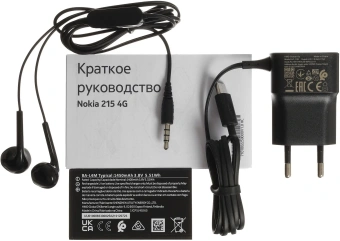 Мобильный телефон Nokia TA-1613 215 DS 64Mb 128Mb черный моноблок 3G 4G 2Sim 2.8" 240x320 Series 30+ GSM900/1800 GSM1900 FM microSD - купить недорого с доставкой в интернет-магазине