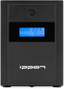 Источник бесперебойного питания Ippon Back Basic 1200 LCD Euro 600Вт 1200ВА черный - купить недорого с доставкой в интернет-магазине