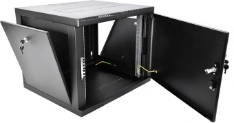 Шкаф коммутационный ЦМО (ШРН-М-9.650.1-9005) настенный 9U 600x650мм пер.дв.металл направл.под закл.гайки 120кг черный 581мм 22кг 180град. 480мм IP20 сталь - купить недорого с доставкой в интернет-магазине